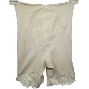 Vintage Sears Easy Wear Lace Trim Garter Girdle Lingerie for Cottagecore Styling